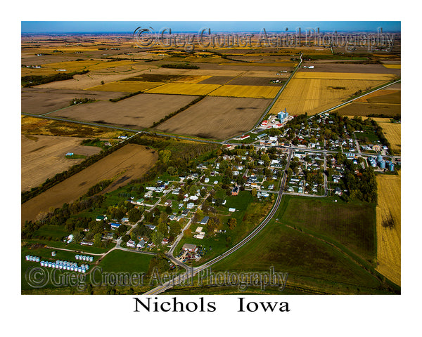 Aerial Photo of Nichols, Iowa