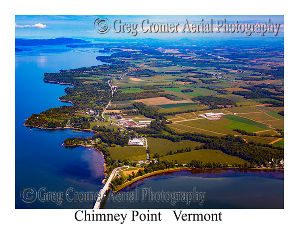 Aerial Photo of Chimney Point, Vermont