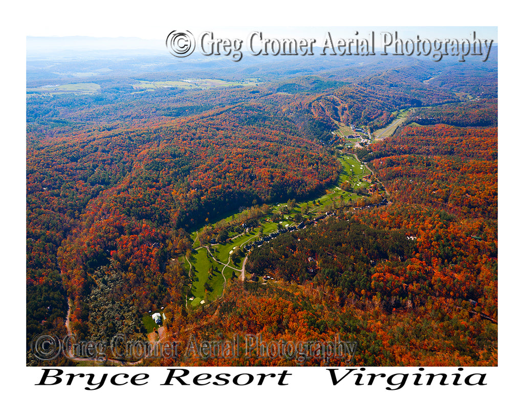 Aerial Photo of Bryce Resort - Bayse, Virginia