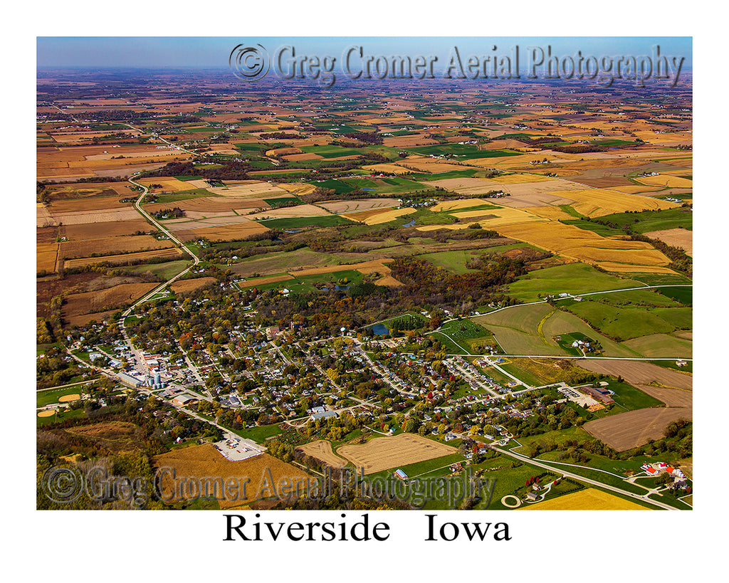 Aerial Photo of Riverside, Iowa