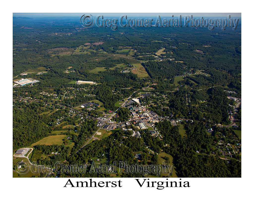 Aerial Photo of Amherst, Virginia