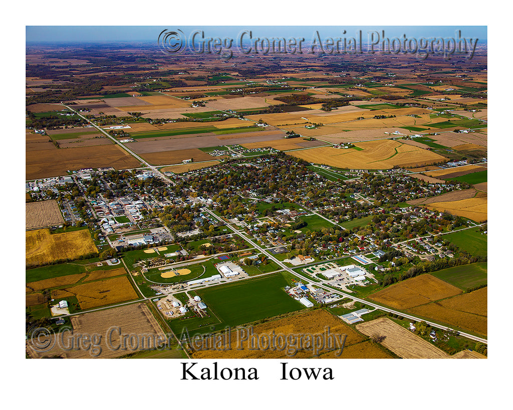 Aerial Photo of Kalona, Iowa