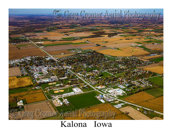 Aerial Photo of Kalona, Iowa