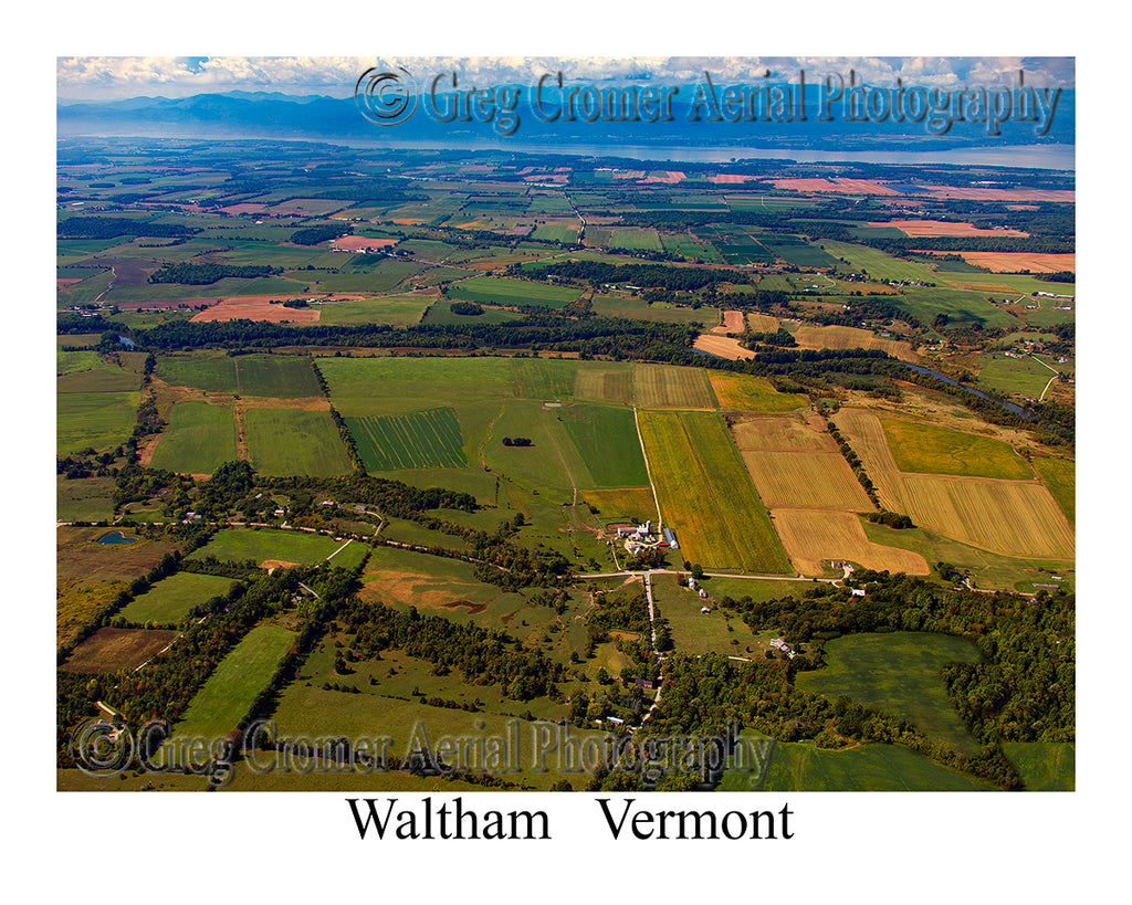 Aerial Photo of Waltham, Vermont