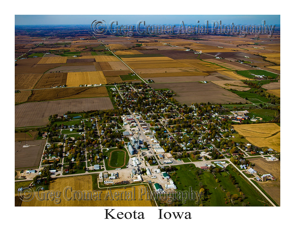 Aerial Photo of Keota, Iowa