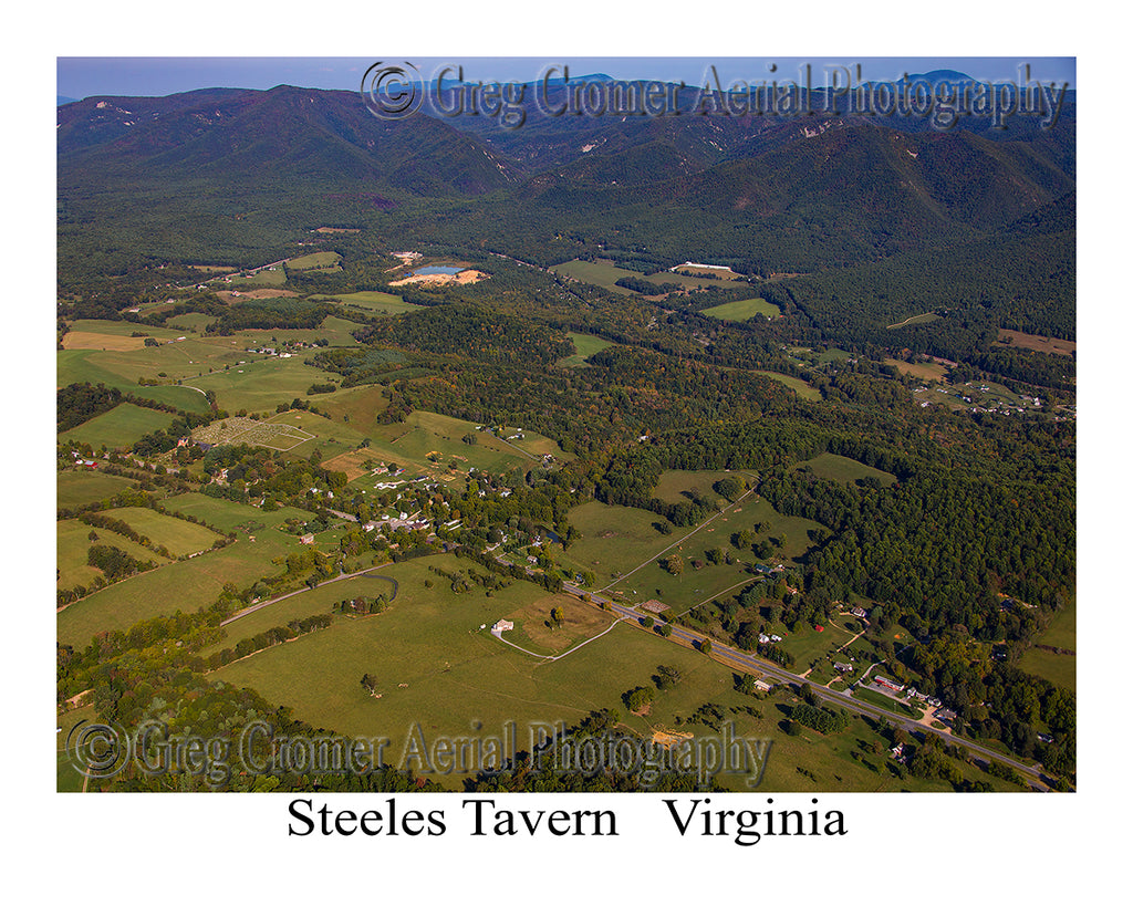 Aerial Photo of Steeles Tavern, Virginia