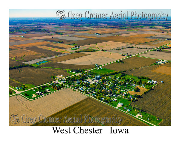 Aerial Photo of West Chester, Iowa
