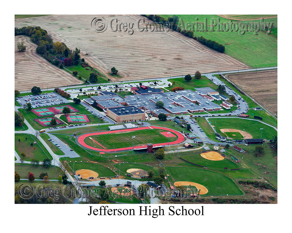 Aerial Photo of Jefferson High School - Shenandoah Junction, WV