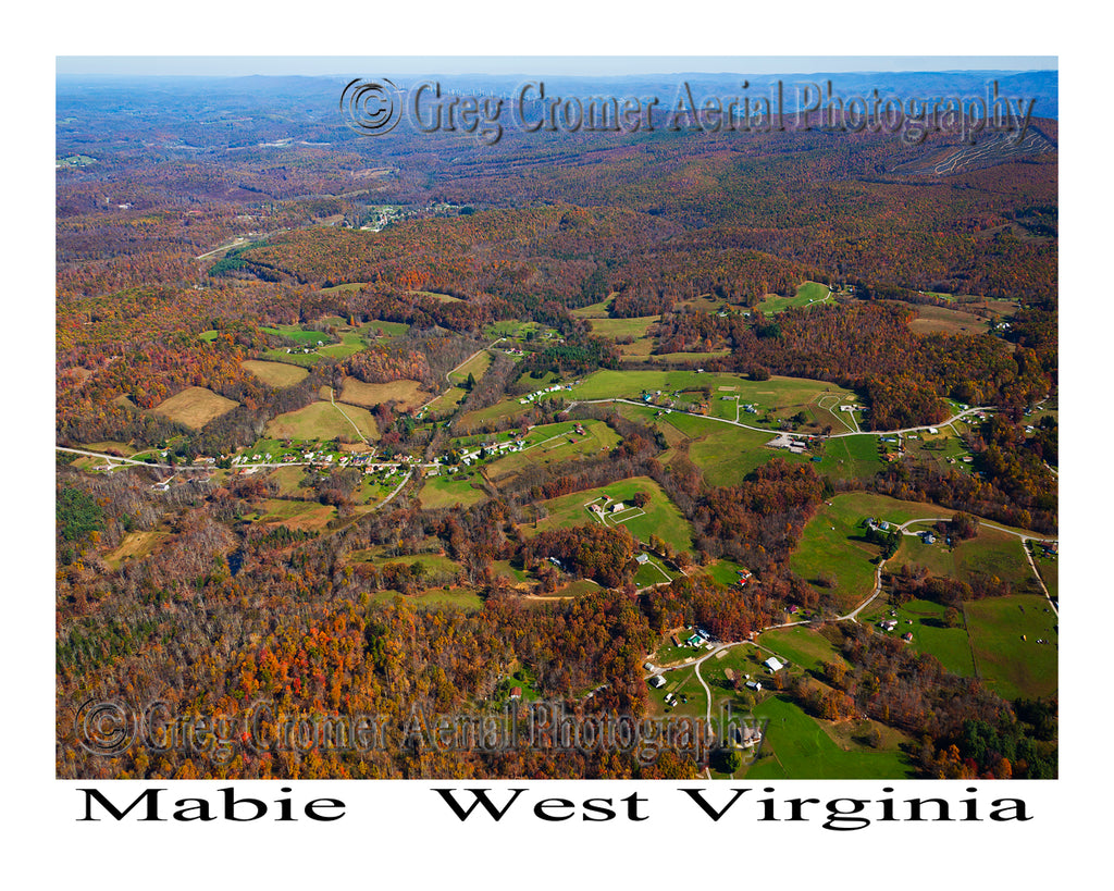 Aerial Photo of Mabie, West Virginia