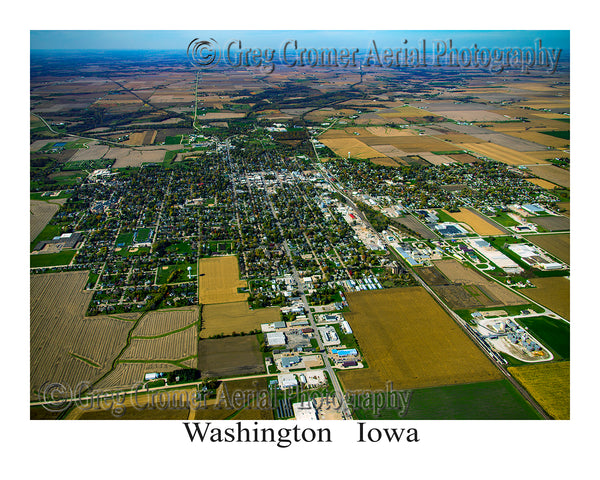Aerial Photo of Washington, Iowa