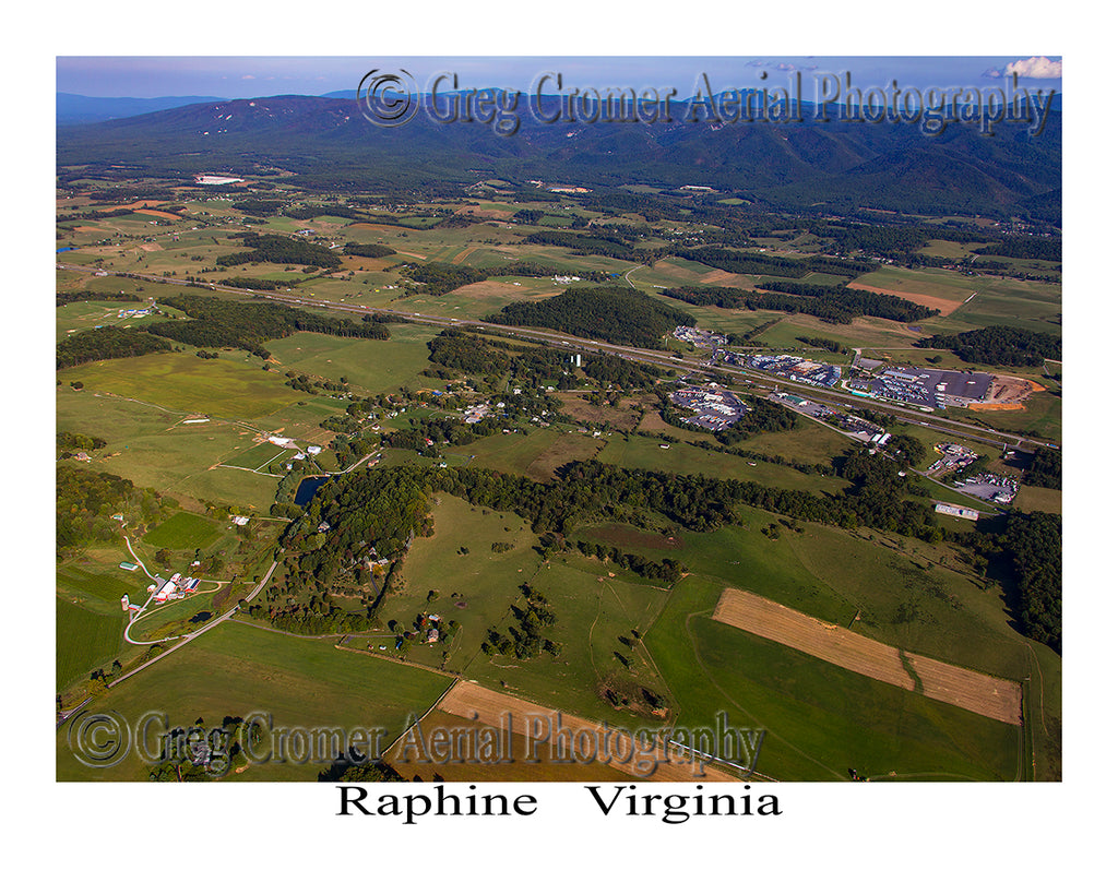 Aerial Photo of Raphine, Virginia