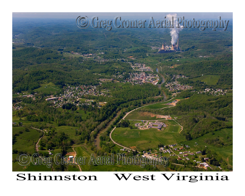 Aerial Photo of Shinnston, West Virginia