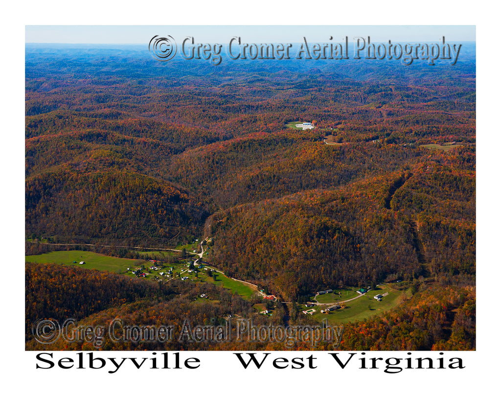 Aerial Photo of Selbyville, West Virginia