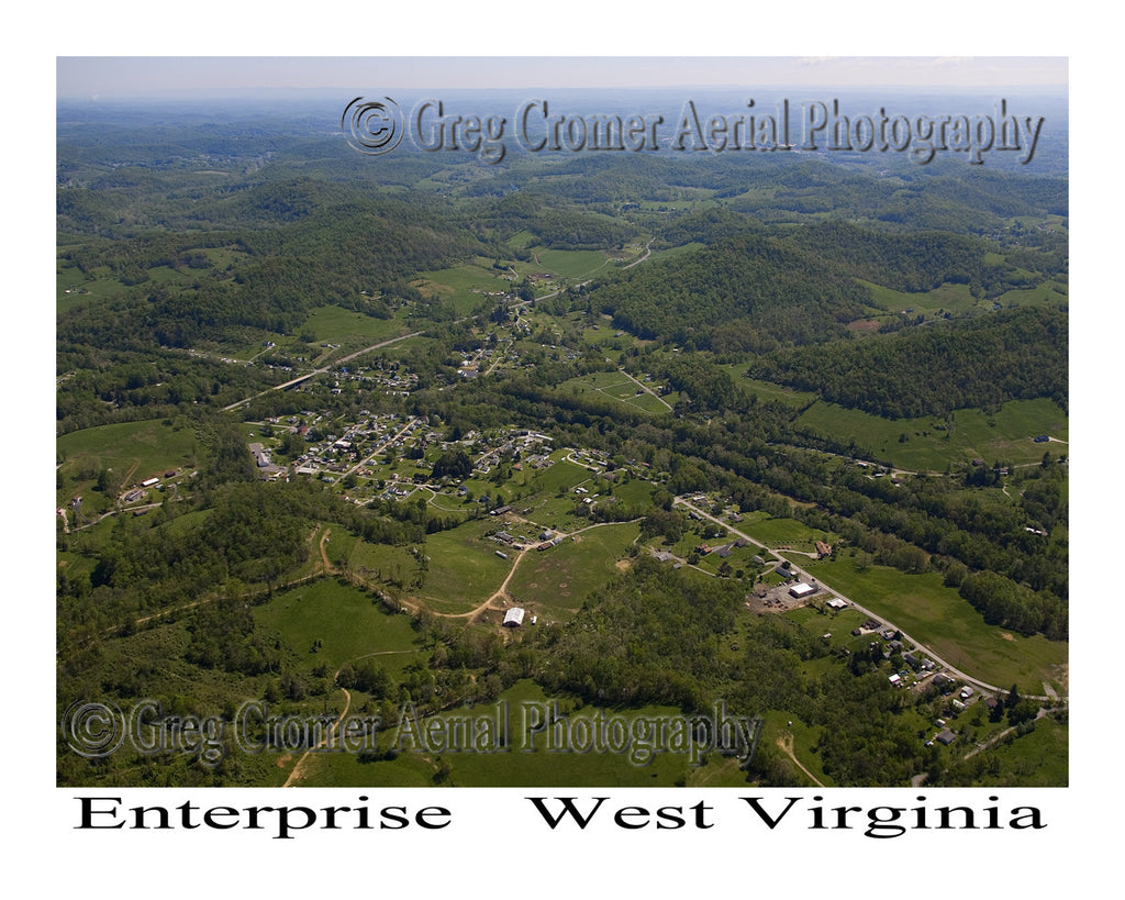 Aerial Photo of Enterprise, West Virginia
