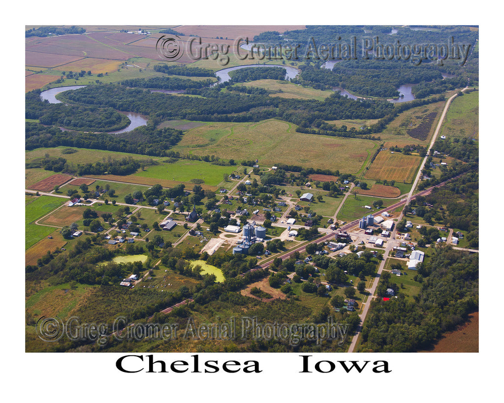 Aerial Photo of Chelsea Iowa