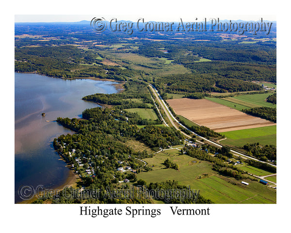 Aerial Photo of Highgate Springs, Vermont