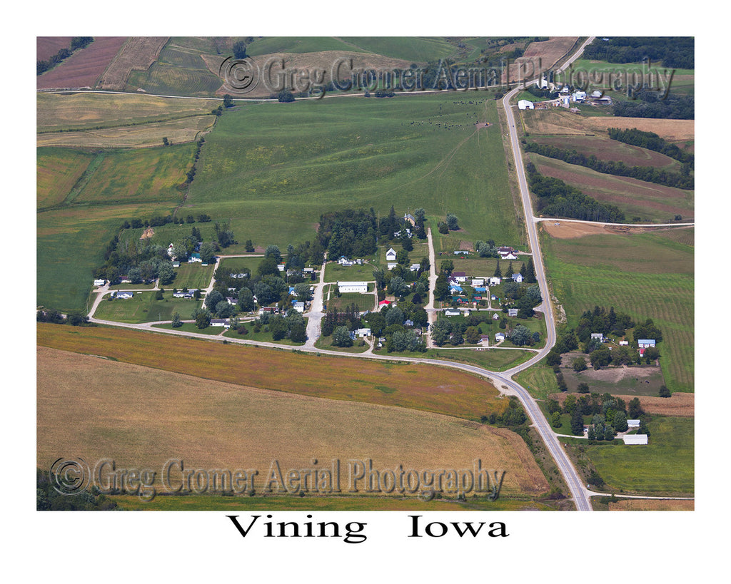 Aerial Photo of Vining Iowa