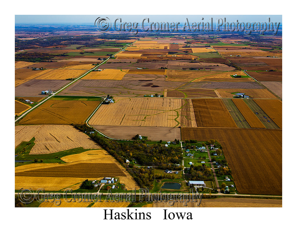 Aerial Photo of Haskins, Iowa