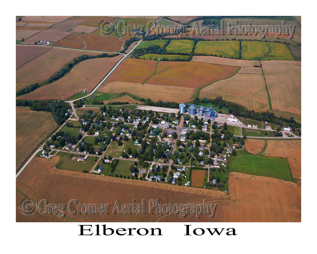 Aerial Photo of Elberon, Iowa