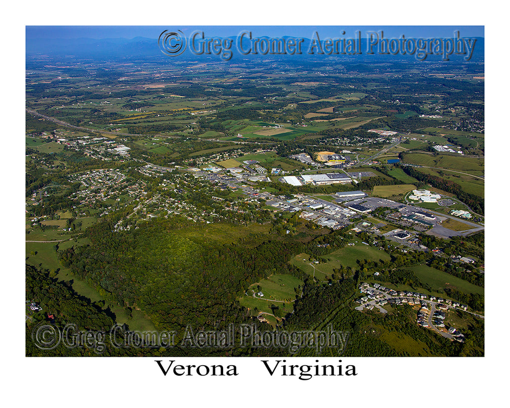 Aerial Photo of Verona, Virginia