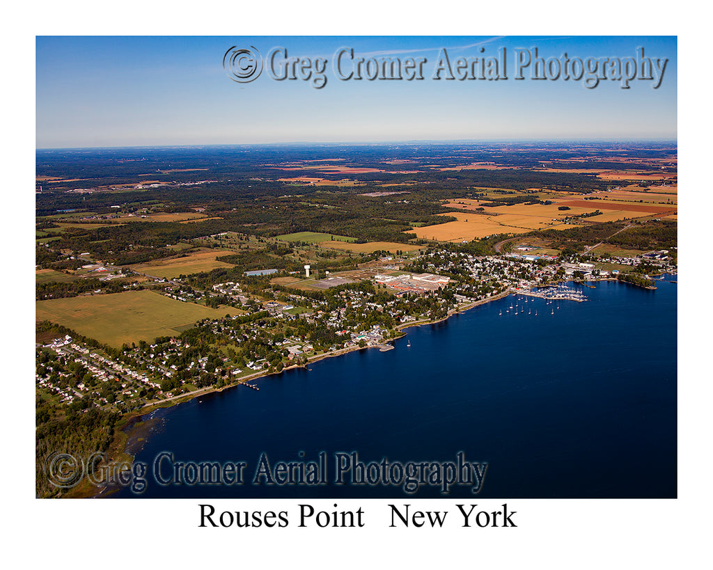 Aerial Photo of Rouses Point, New York