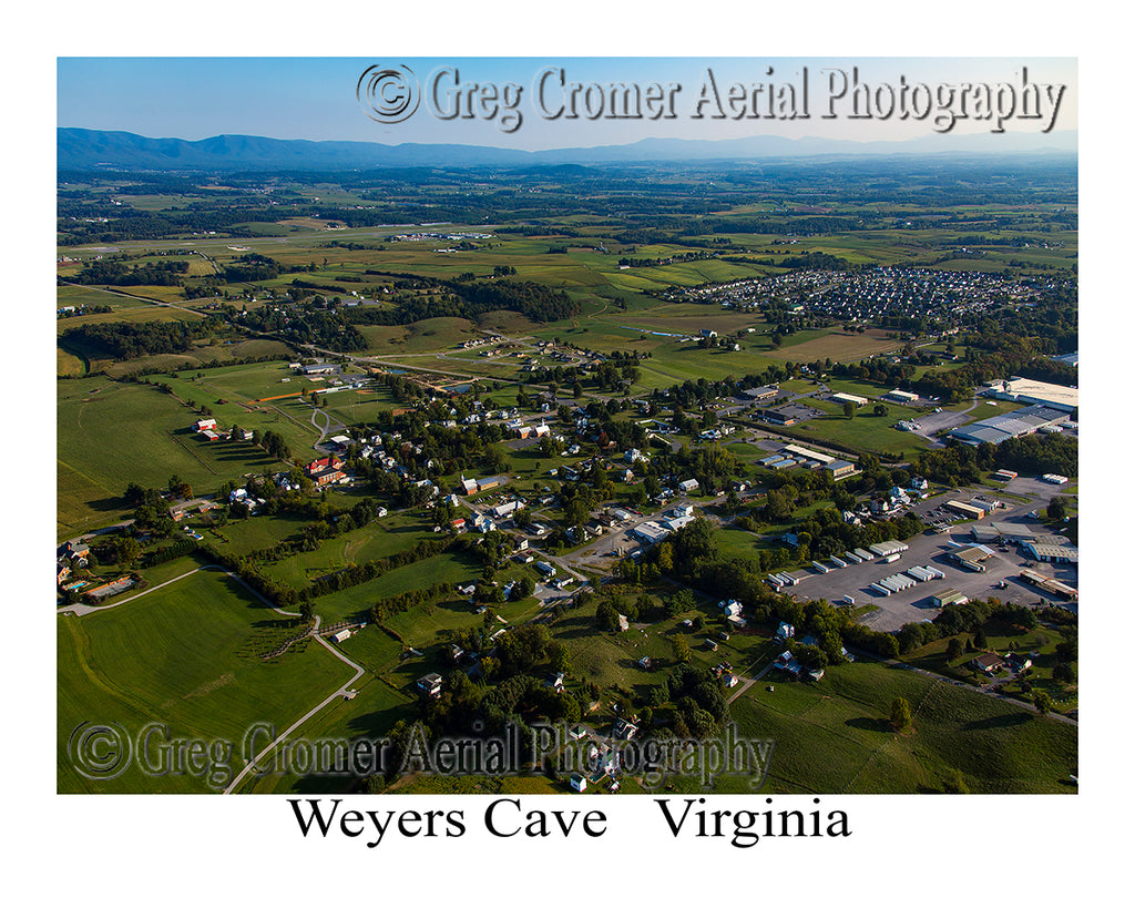 Aerial Photo of Weyers Cave, Virginia