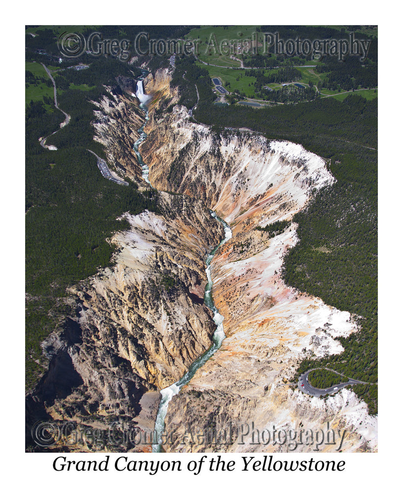 Aerial Photo of Grand Canyon of the Yellowstone - Yellowstone National Park, Wyoming