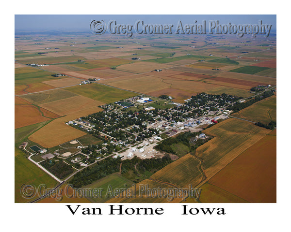 Aerial Photo of Van Horne Iowa