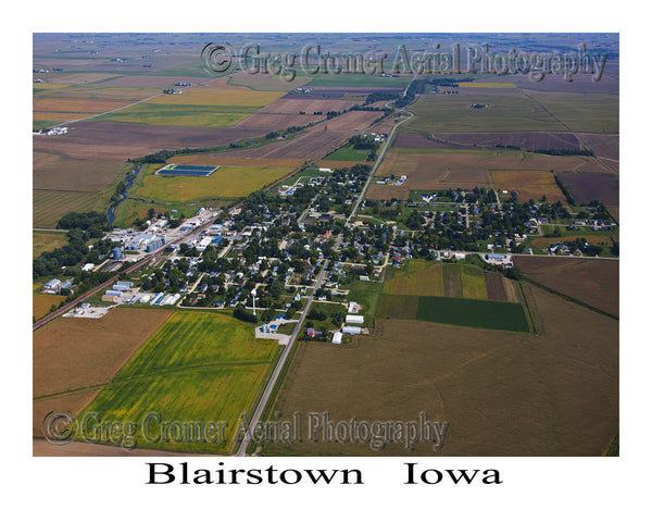 Aerial Photo of Blairstown Iowa