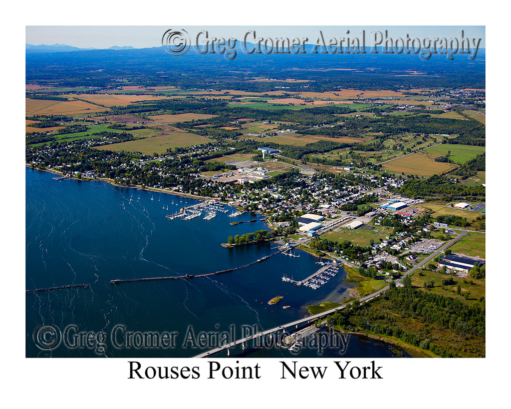 Aerial Photo of Rouses Point, New York