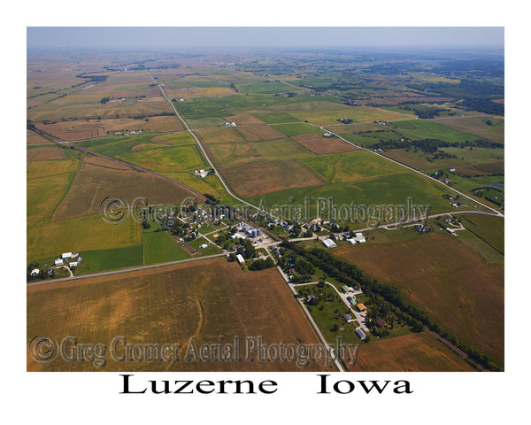 Aerial Photo of Luzerne Iowa