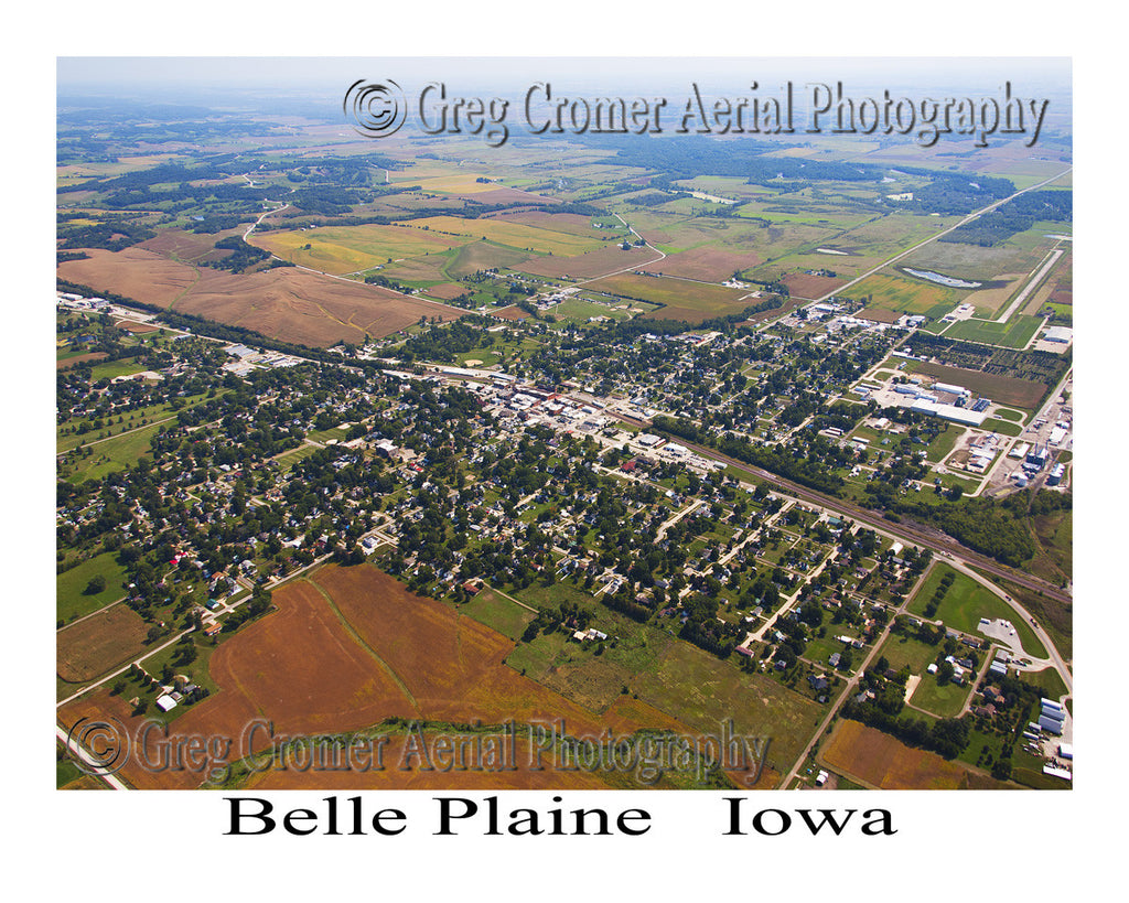 Aerial Photo of Belle Plaine Iowa