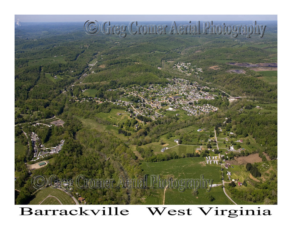 Aerial Photo of Barrackville, West Virginia