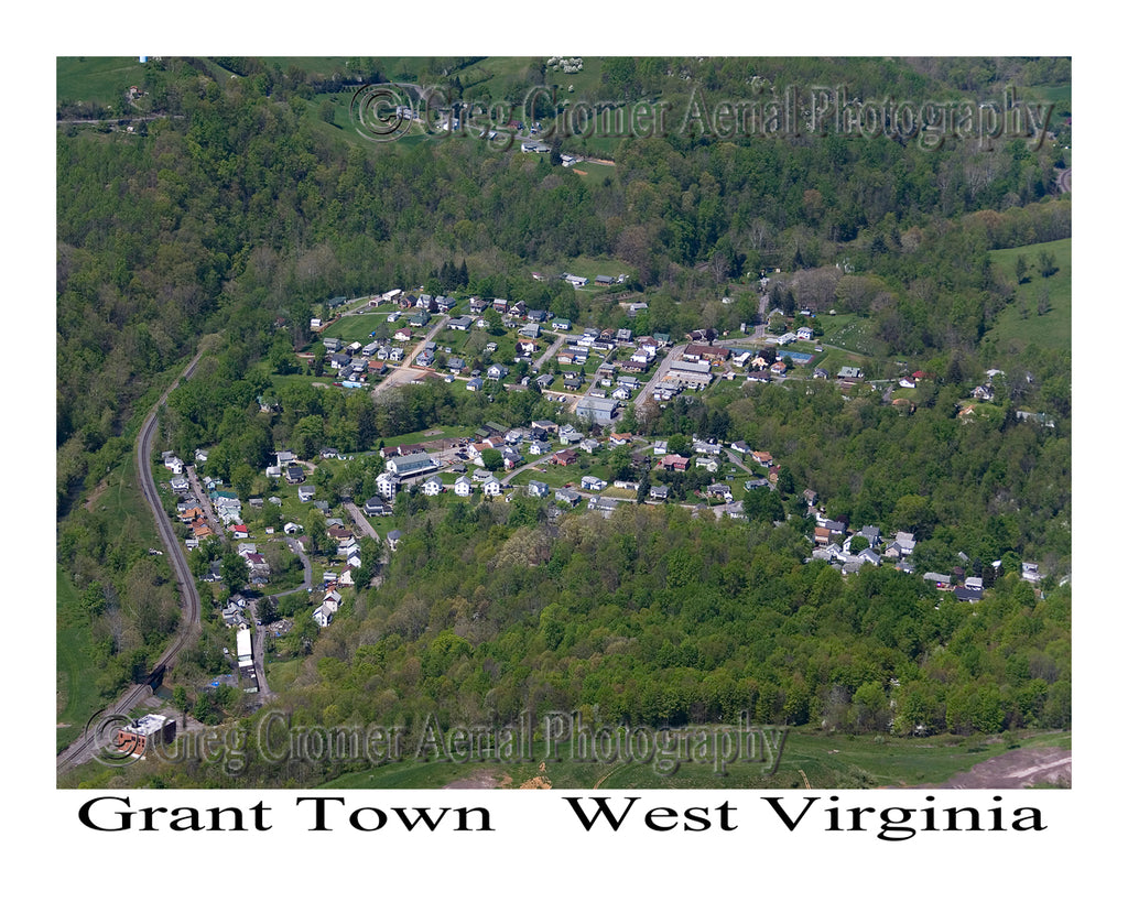 Aerial Photo of Grant Town, West Virginia