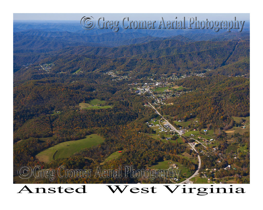 Aerial Photo of Ansted, West Virginia