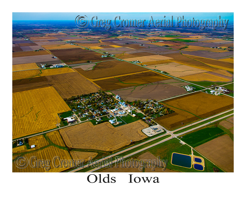 Aerial Photo of Olds, Iowa