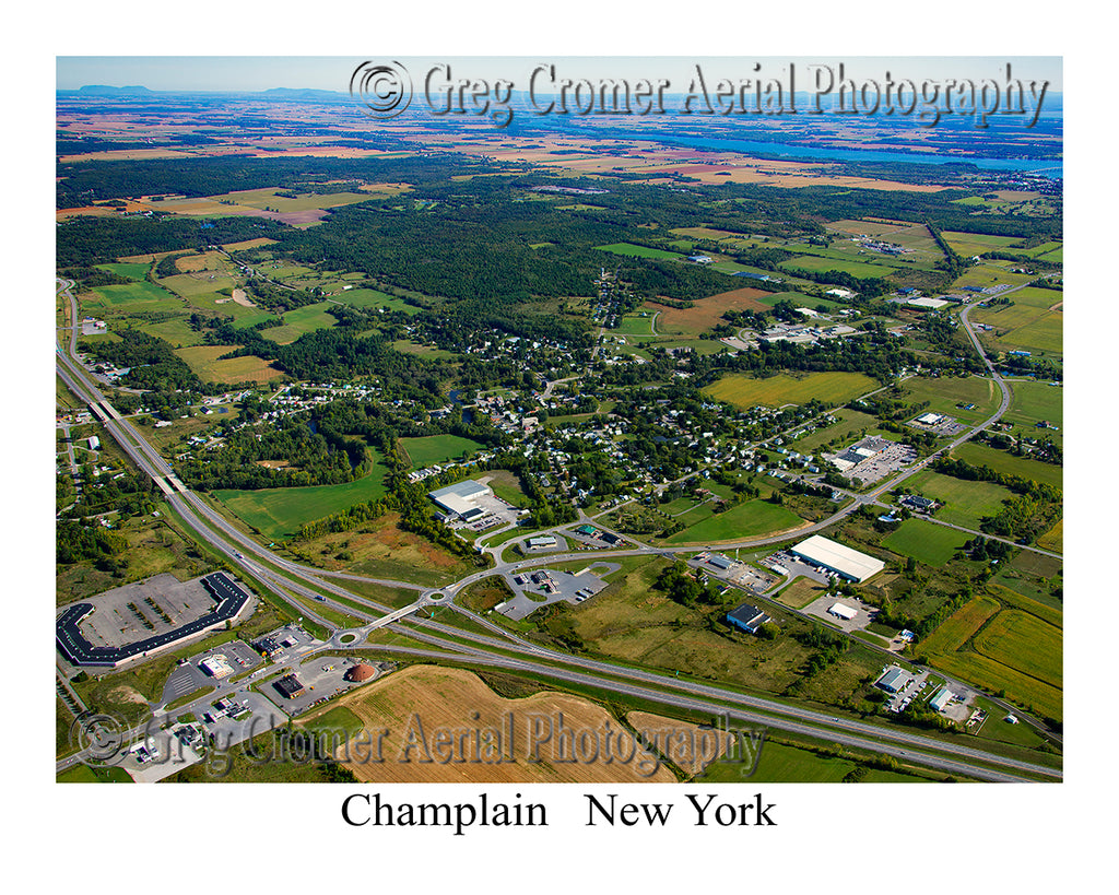 Aerial Photo of Champlain, New York