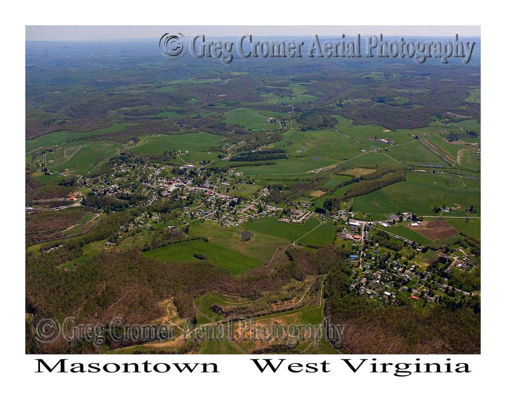 Aerial Photo of Masontown, West Virginia