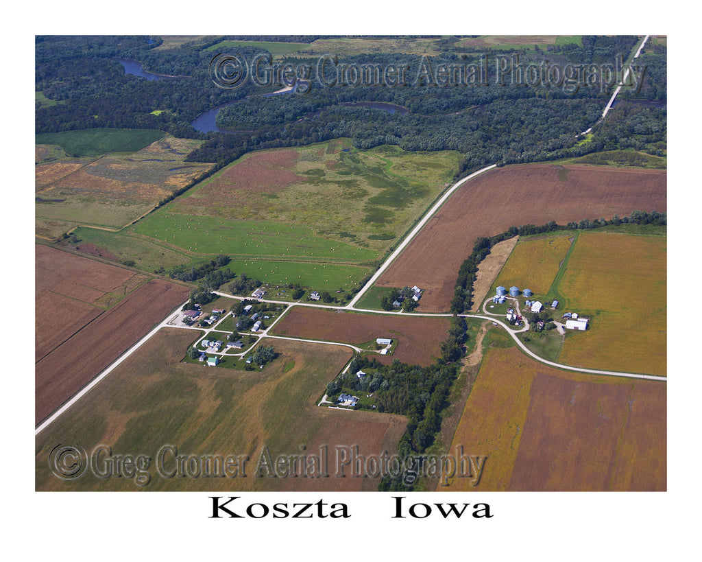 Aerial Photo of Koszta, Iowa