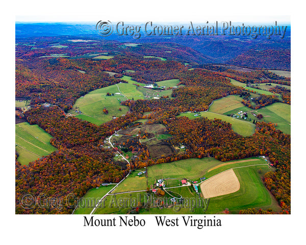 Aerial Photo of Mount Nebo - Preston County, West Virginia