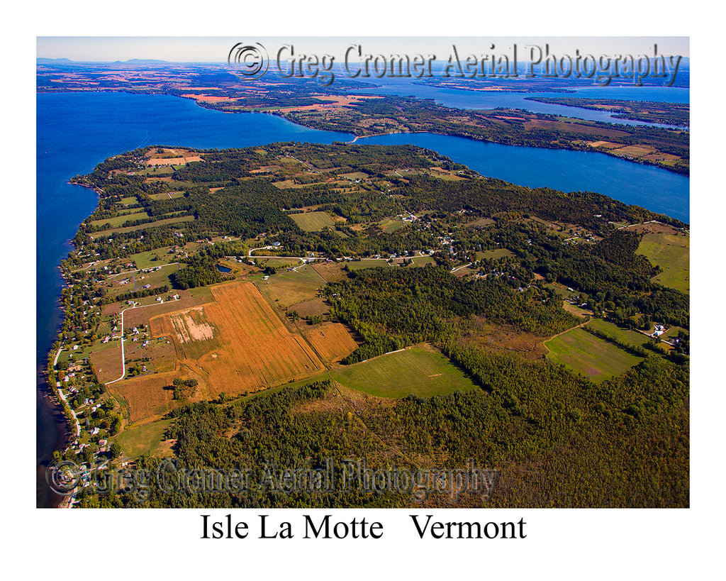Aerial Photo of Isle la Motte, Vermont