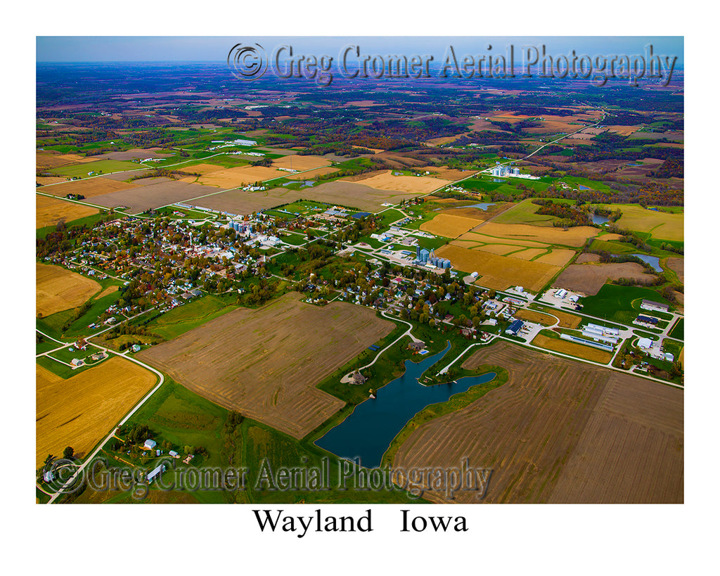Aerial Photo of Wayland, Iowa