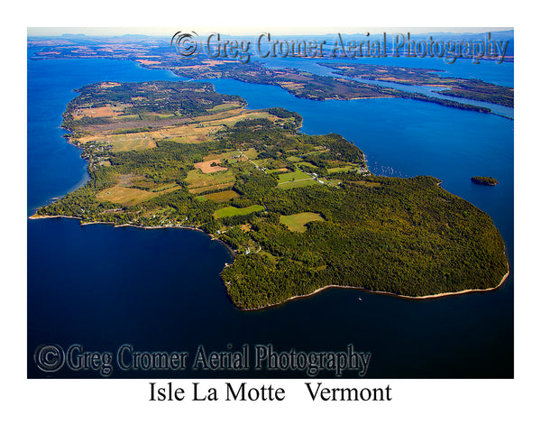 Aerial Photo of Isle la Motte, Vermont