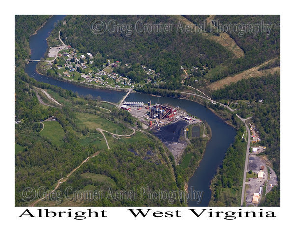 Aerial Photo of Albright, West Virginia