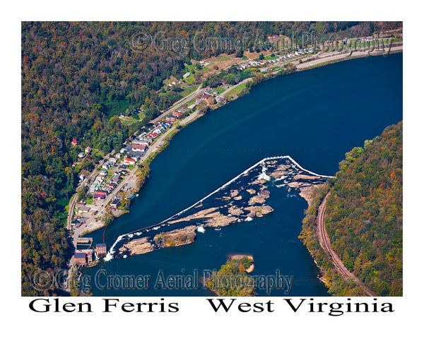 Aerial Photo of Glen Ferris, West Virginia