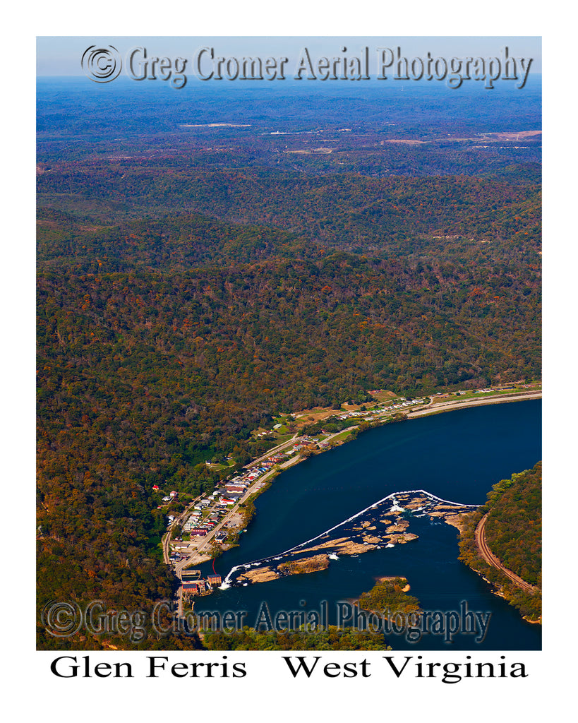 Aerial Photo of Glen Ferris, West Virginia