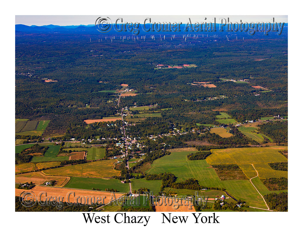 Aerial Photo of West Chazy, New York