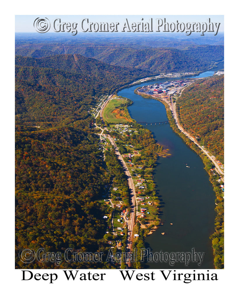 Aerial Photo of Deep Water, West Virginia