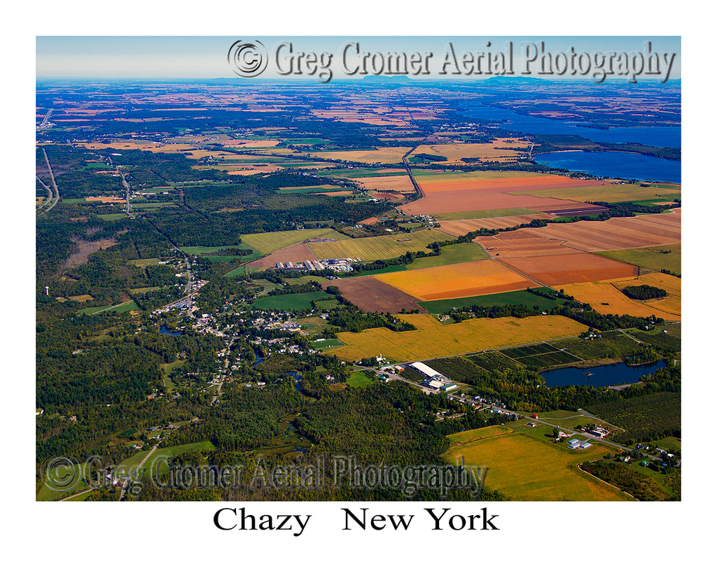 Aerial Photo of Chazy, New York