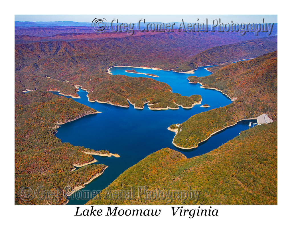 Aerial Photo of Lake Moomaw, Virginia